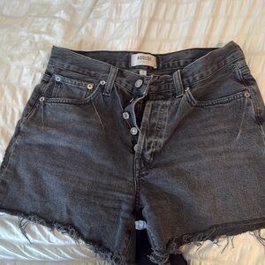 Black Agolde Jean Short